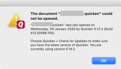 fix corrupted quickfill transactions list in quicken 2007 for mac